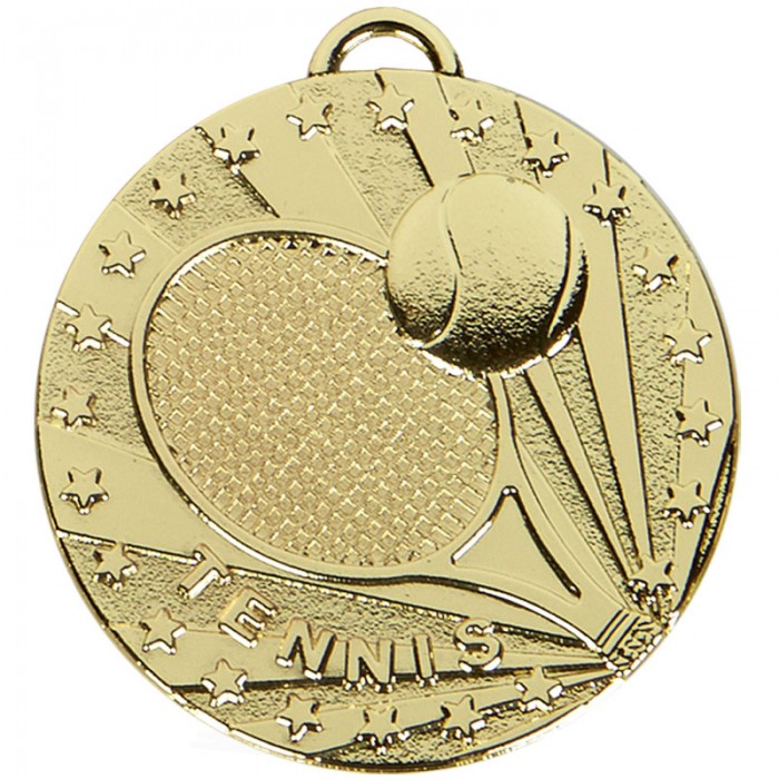 50MM TENNIS MEDAL - Available in 3 Colours